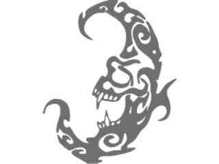  Moon Skull Decal Proportional