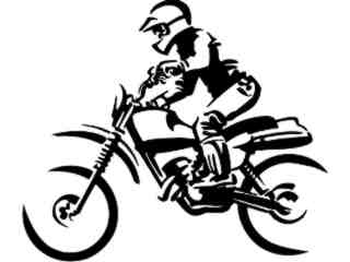  Motorcycle Dirtbike Decal Proportional