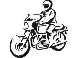  Motorcycle Easy Rider Decal Proportional
