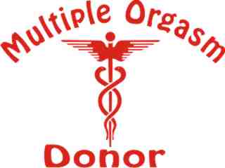  Multiple Orgasm Donor Decal Proportional