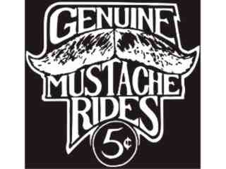  Mustache Rides Genuine_ I N V Decal Proportional