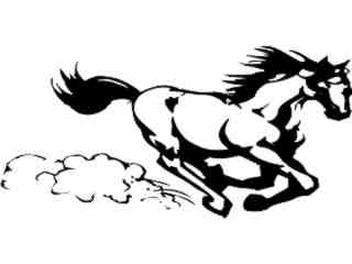  Mustang Horse Gallup Decal Proportional