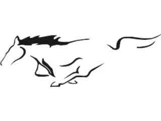  Mustang Horse Lines Decal Proportional