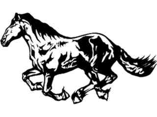  Mustang Horse Run 3_ M B 1 Decal Proportional