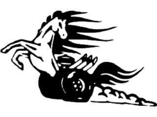  Mustang Motor Decal Proportional