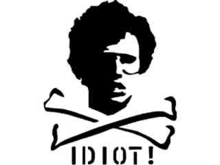  Napoleon Dynomite Idiot Decal Proportional
