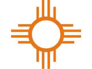  New Mexico Z I A Decal Proportional