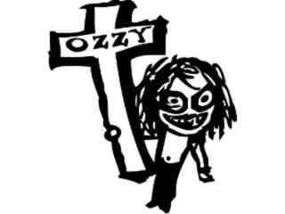 Ozzy Dude Cross Decal Proportional