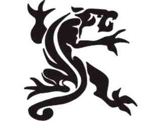  Panther Cat Tribal_ M M 1 Decal Proportional