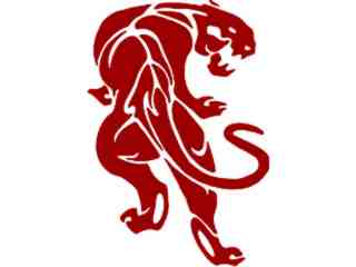  Panther Look Back Decal Proportional