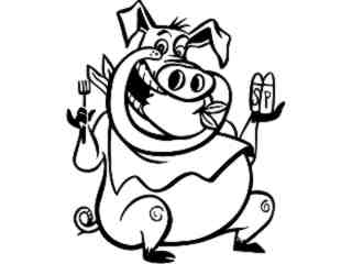  Pig Hungary Decal Proportional