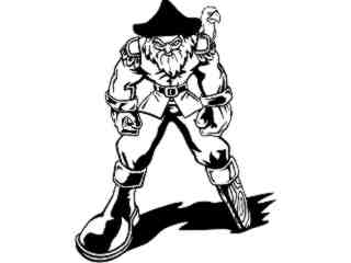  Pirate Peg Leg_ M B 1 Decal Proportional