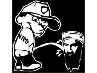  Pisser- N Y P D Bin Laden_ I N V Decal Proportional