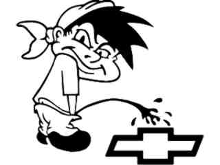  Pisser Boy Bandana Decal Proportional