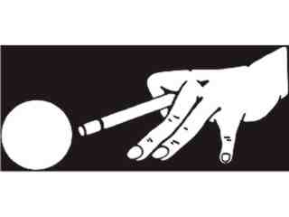  Pool Player Hand_ I N V Decal Proportional