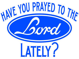  Pray Lord Ford Decal Proportional