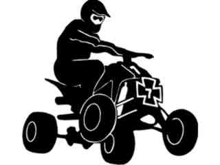  Quad Motorcycle B M X_ 2 4 Decal Proportional
