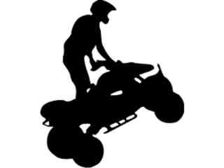  Quad Motorcycle B M X_ 3 4 Decal Proportional