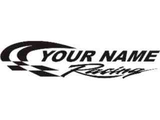  Racing Custom Text 2 Decal Proportional