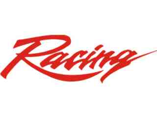  Racing Word Decal Proportional