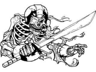  Raider Skull Sword_ D T L_ G D G Decal Proportional