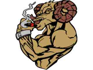  Ram Dodge Muscle Man Smoker_ G D 1 Decal Proportional