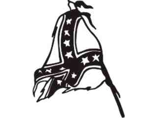  Rebel Flag Rough_ M M 1 Decal Proportional