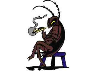  Roach Smokin Roach_ G D 1 Decal Proportional