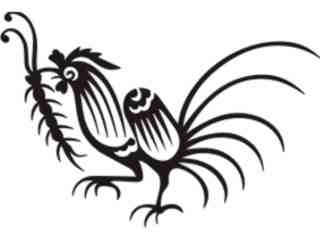  Rooster Tribalized_ 1 7 0 Decal Proportional