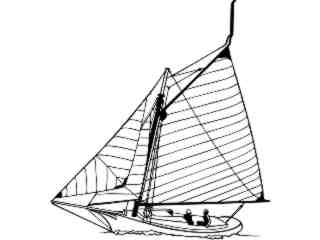  Sailboats_ Friendship Sloop 2_ 1 8 7_ D T L_ V A 1 Decal Proportional
