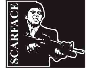  Scarface Fire_ I N V Decal Proportional