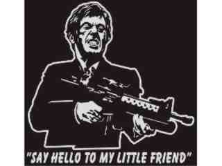  Scarface Machine Gun_ I N V Decal Proportional