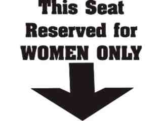  Seat Reserved Decal Proportional