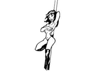  Sexy Pole Dancer_ G D G Decal Proportional