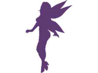 Sexy Silhouette_ 1 3 Fairy Decal Proportional