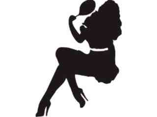  Sexy Silhouette_ 3 5 Vanity Decal Proportional