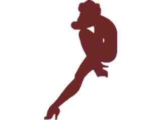  Sexy Silhouette_ 4 9 Thinking Decal Proportional