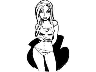  Sexy Teen Decal Proportional