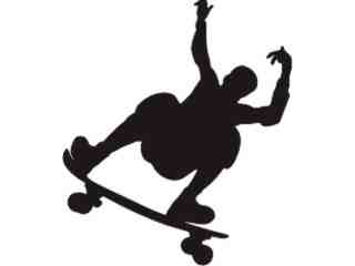  Skater Sihouette 0 1 Decal Proportional