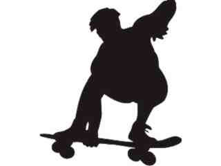  Skater Sihouette 0 3 Decal Proportional