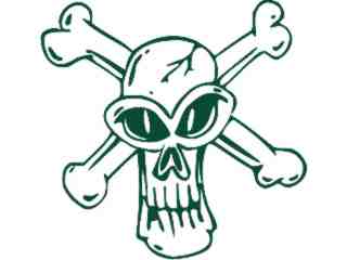  Skull Cartoon_ 1 1 Decal Proportional