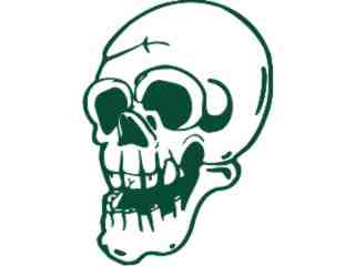  Skull Cartoon_ 1 8 Decal Proportional