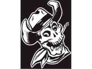  Skull Cowboy_ I N V Decal Proportional