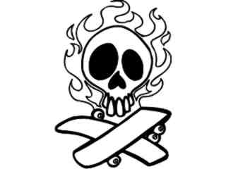  Skull Flamingboards_ G D G Decal Proportional