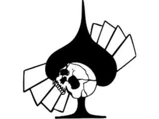  Skull Spade_ G D G Decal Proportional