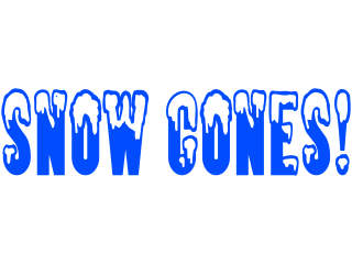  Snow Cones Decal Proportional