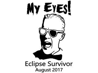  Solar Eclipse Burning Eyes Decal Proportional