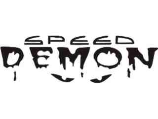  Speed Demon Decal Proportional