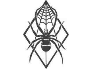  Spider Center Web Decal Proportional