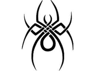 Spider Tribal Decal Proportional